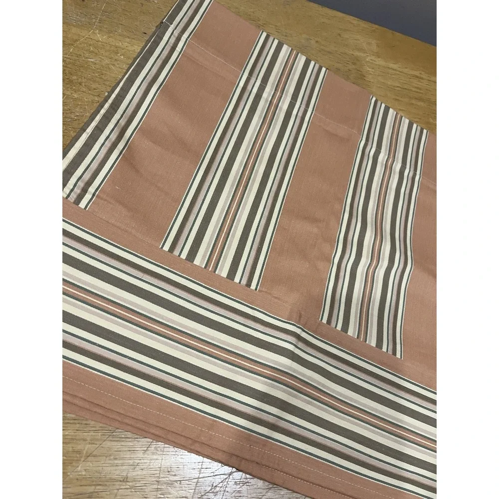 American‎ Living Ralph Lauren Sea Island Orange Green Stripes Valance 79x17